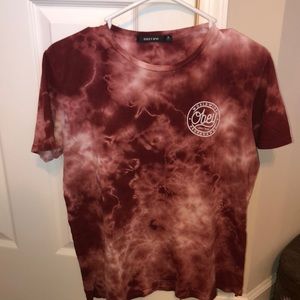 Obey acid tye dye tshirt